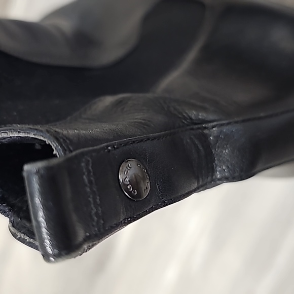 Coach Leather Boots Size 8 Heel 4" Preloved - Picture 6 of 11